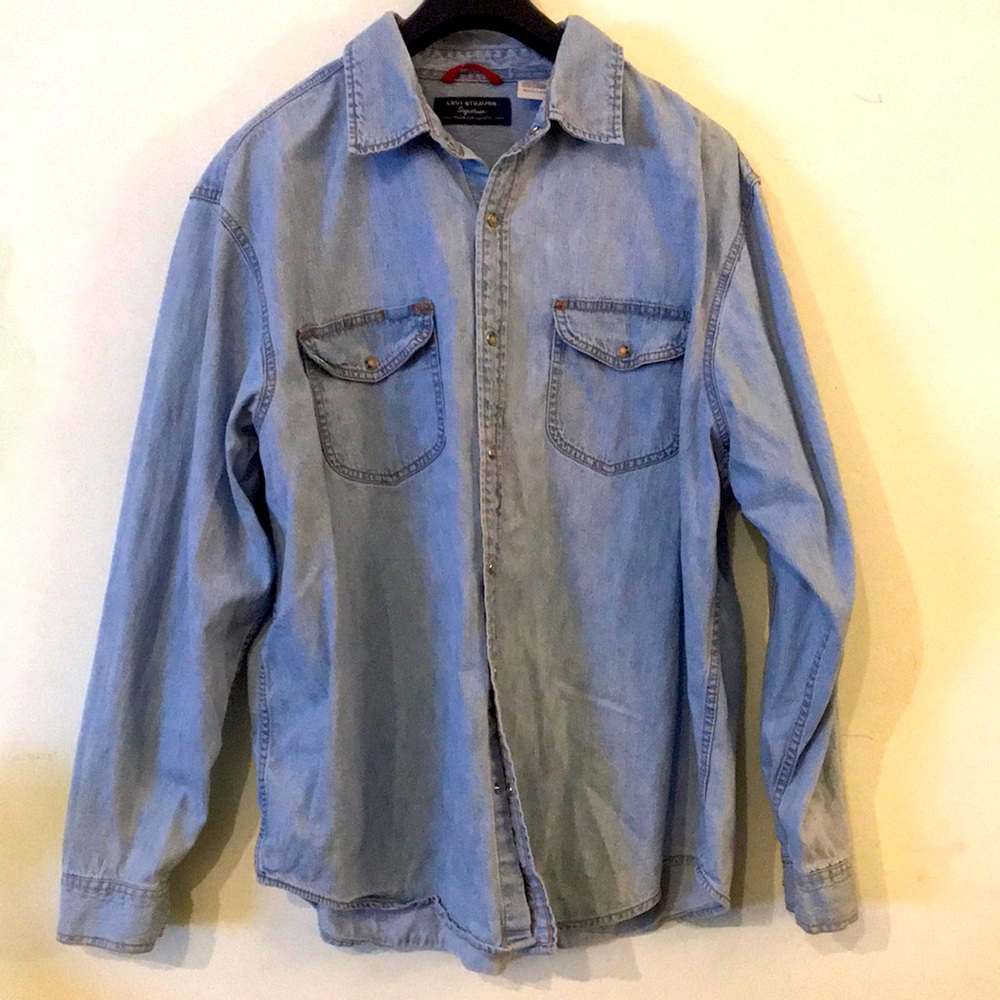 Levi Strauss Denim Shirt XL Lightwash
